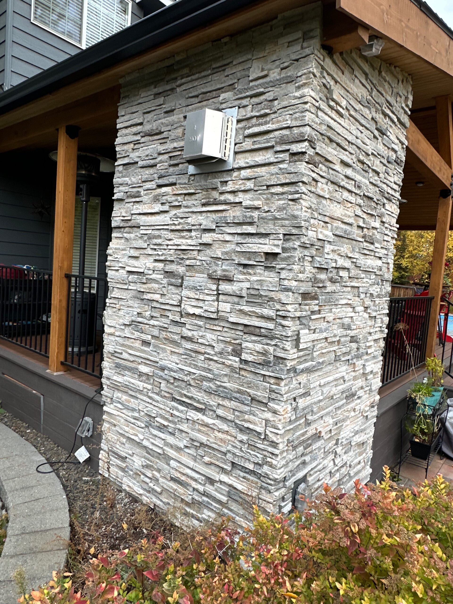 Stone masonry project in Spokane, WA
